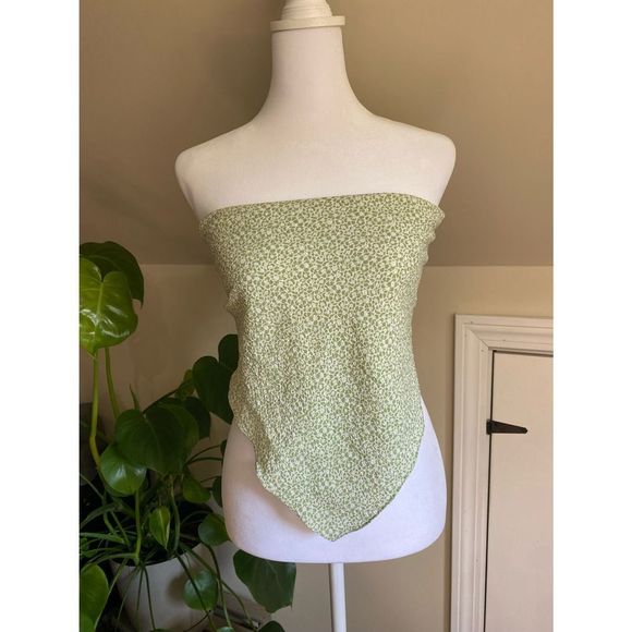 STRAPLESS TRIANGLE SCARF TOP - Picture 1 of 5